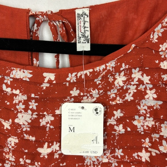 Free People Dessa Bodysuit in Rust Combo - Picture 11 of 12